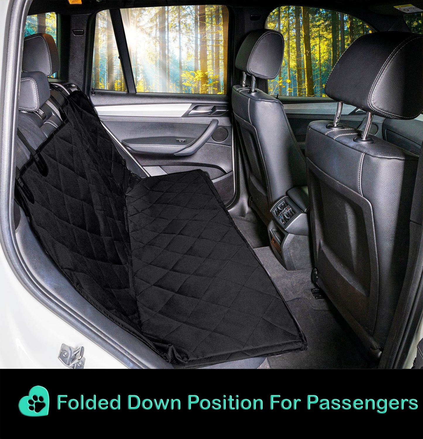 PawsLoving™ Back Seat Cover – Universal Fit Dog Car Hammock